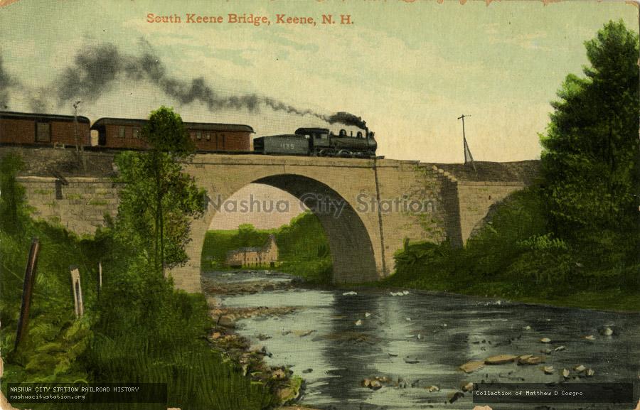 Postcard: South Keene Bridge, Keene, New Hampshire